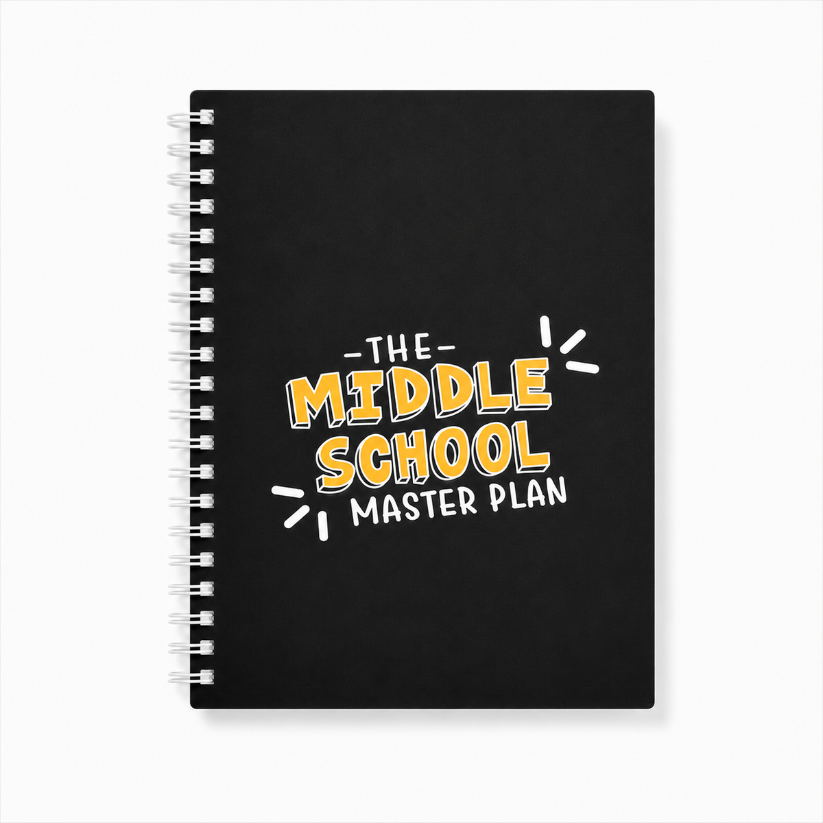 The Middle School Master Plan — Black Cover (Planner + 1 Full Year of Hub Access)