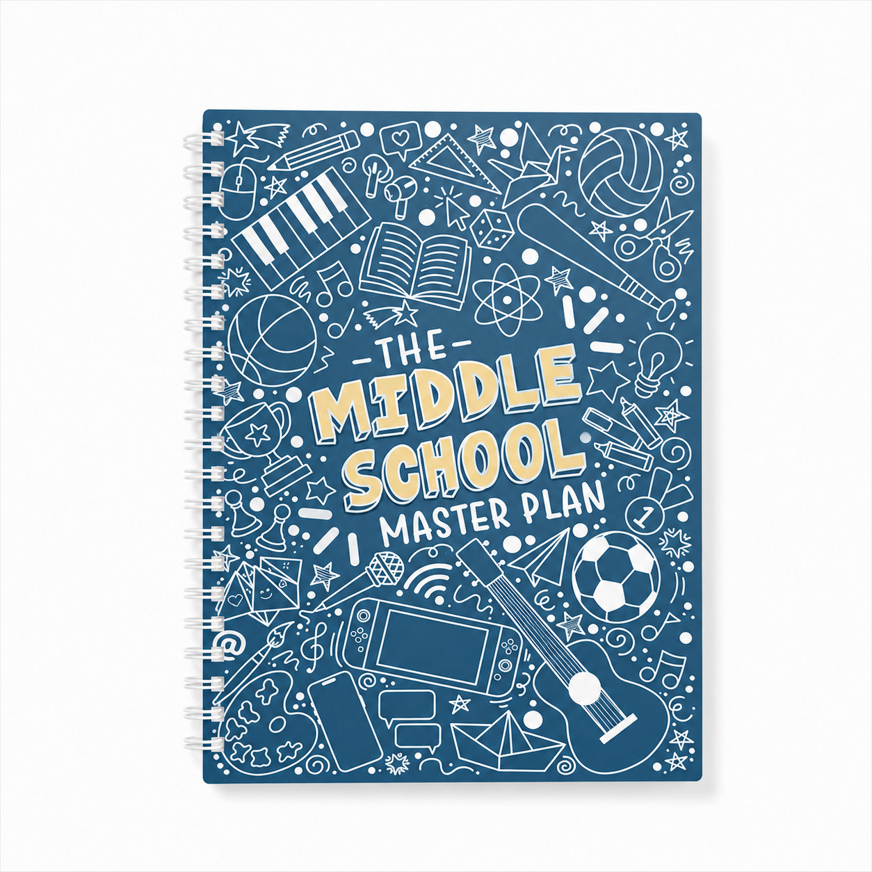 The Middle School Master Plan — Teal & White Graphic (Planner + 1 Full Year of Hub Access)